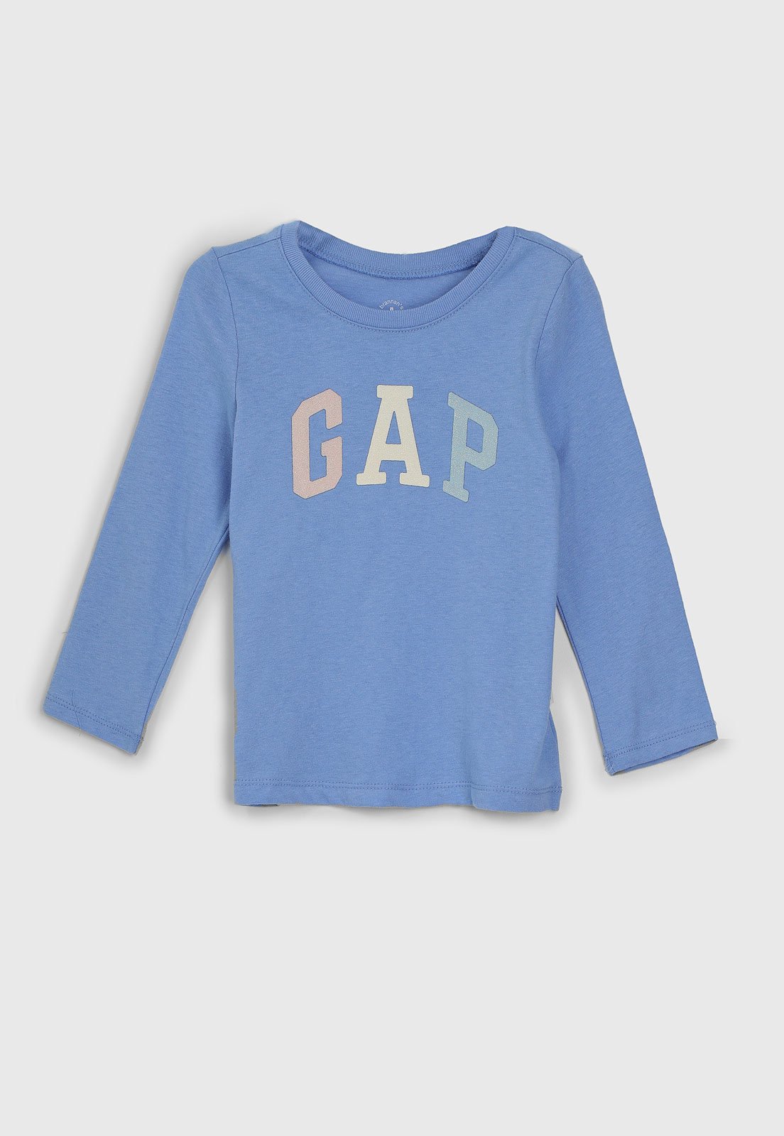 Vista 2 Camiseta Manga Longa GAP Logo azul GAP azul