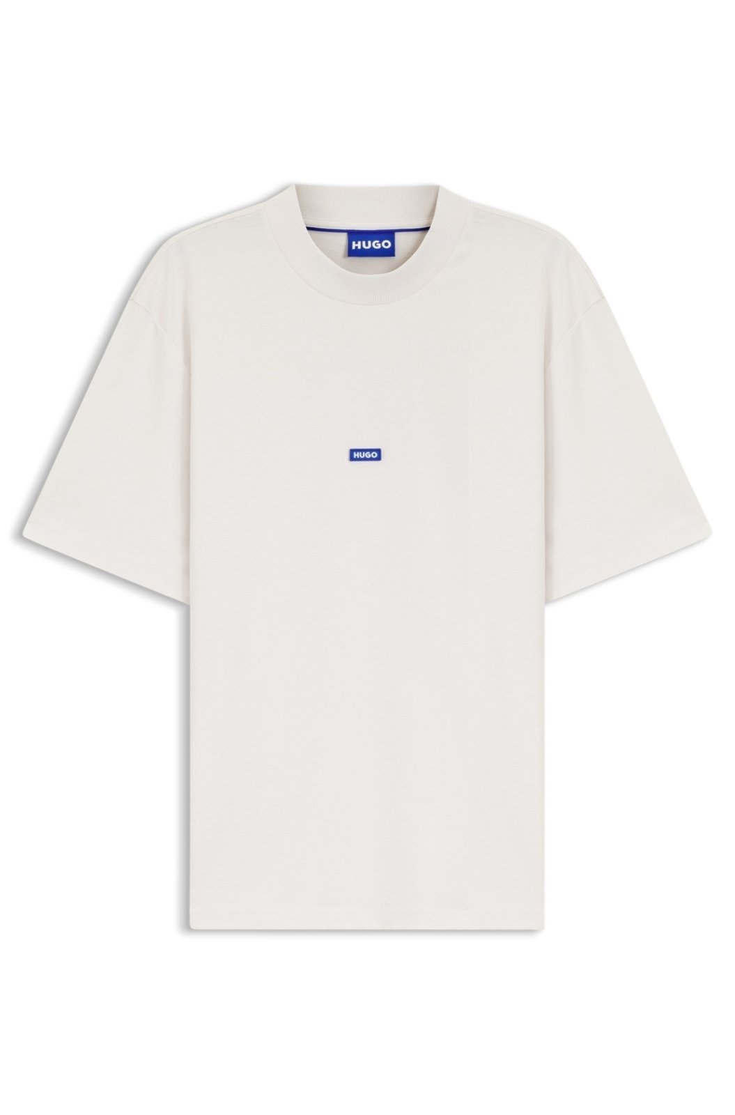Camiseta Em Jersey De Algodão Com Emblema De Logo