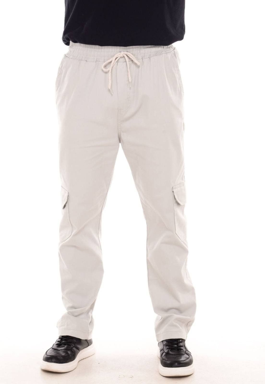 Vista 3 Kit 2 Calças Jogger Mys Jeans com Bolso Cargo Sem Punho Gelo verde verde