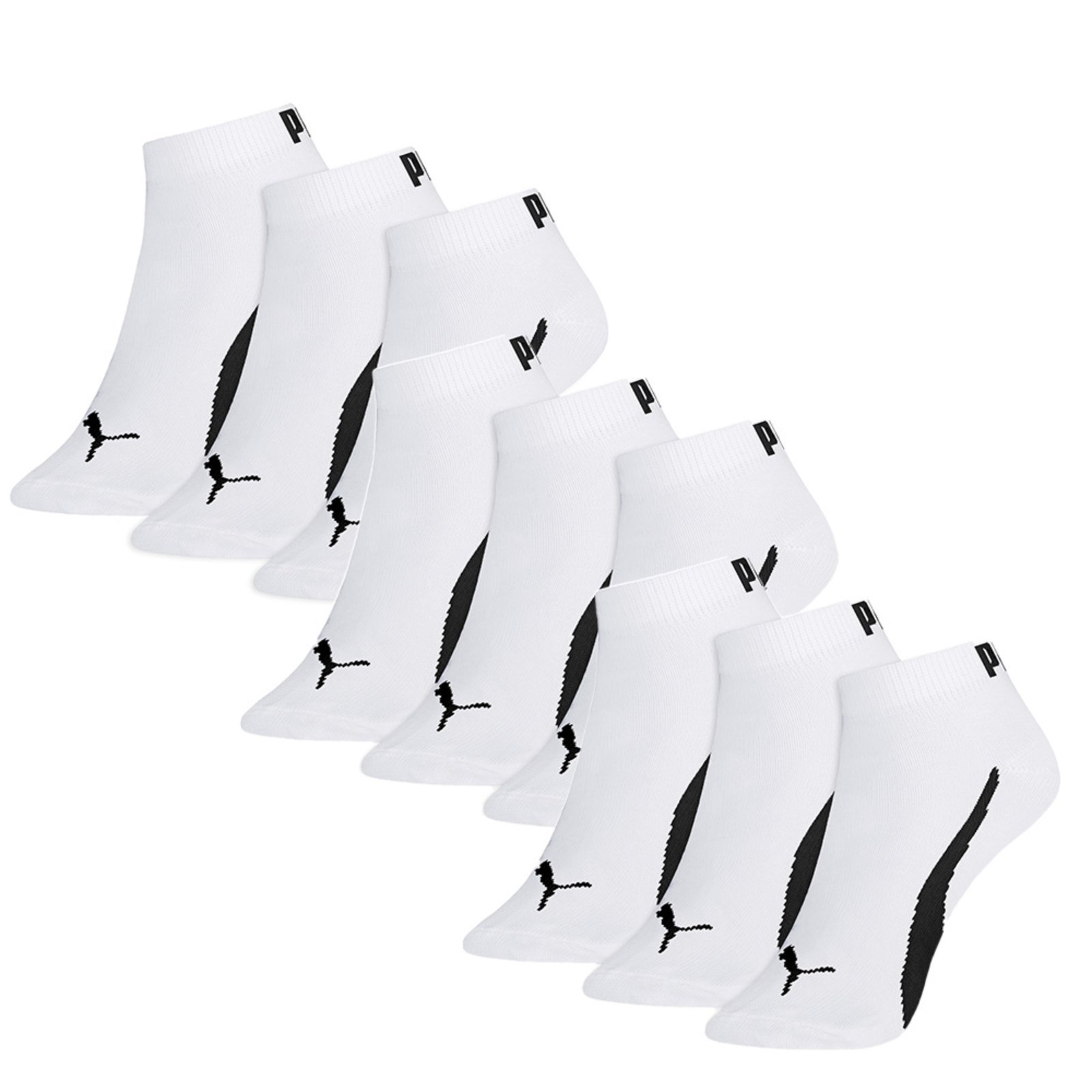 Kit 9 Pares Meia Puma Cano Curto Esportiva Masculina Algodão