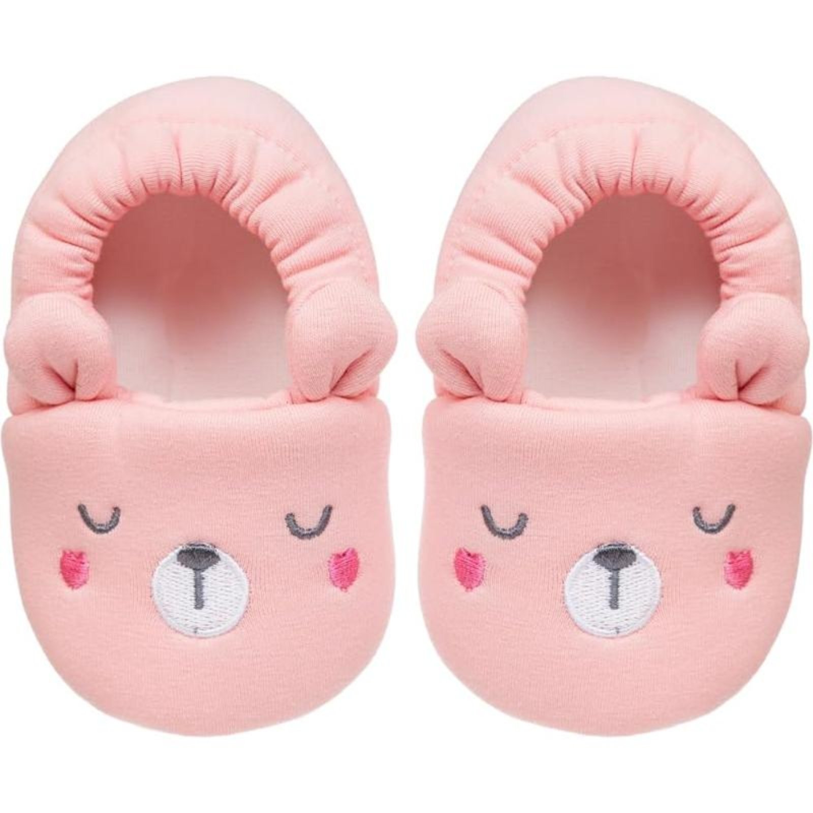 Infantil - Buba, Pantufa Urso Rosa - 9 A 12 Meses