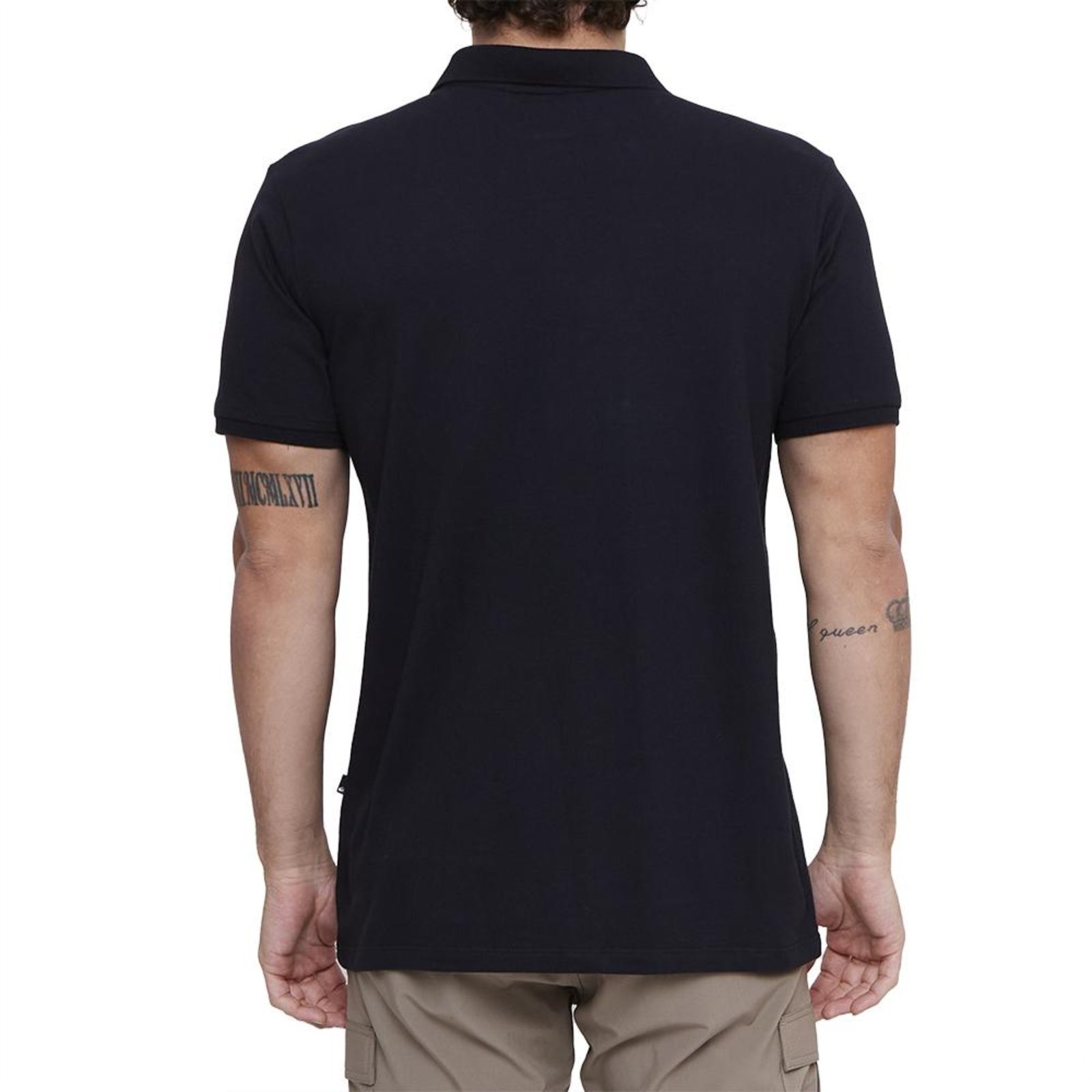 Camisa Quiksilver Polo Embroidery Piquet SM25 Preto