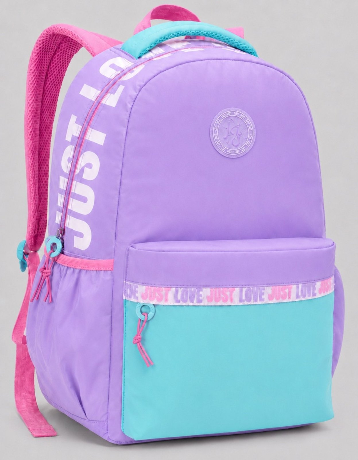Mochila Feminina Escolar Grande Colorida Love Resistente Roxo