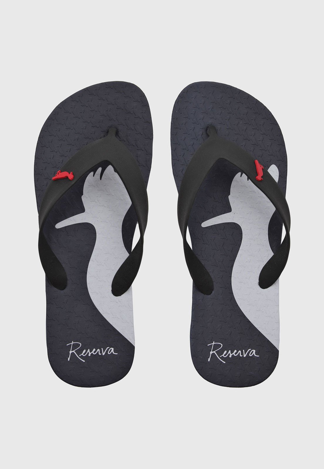 Chinelo Masculino Reserva Tiras Grafismo Azul