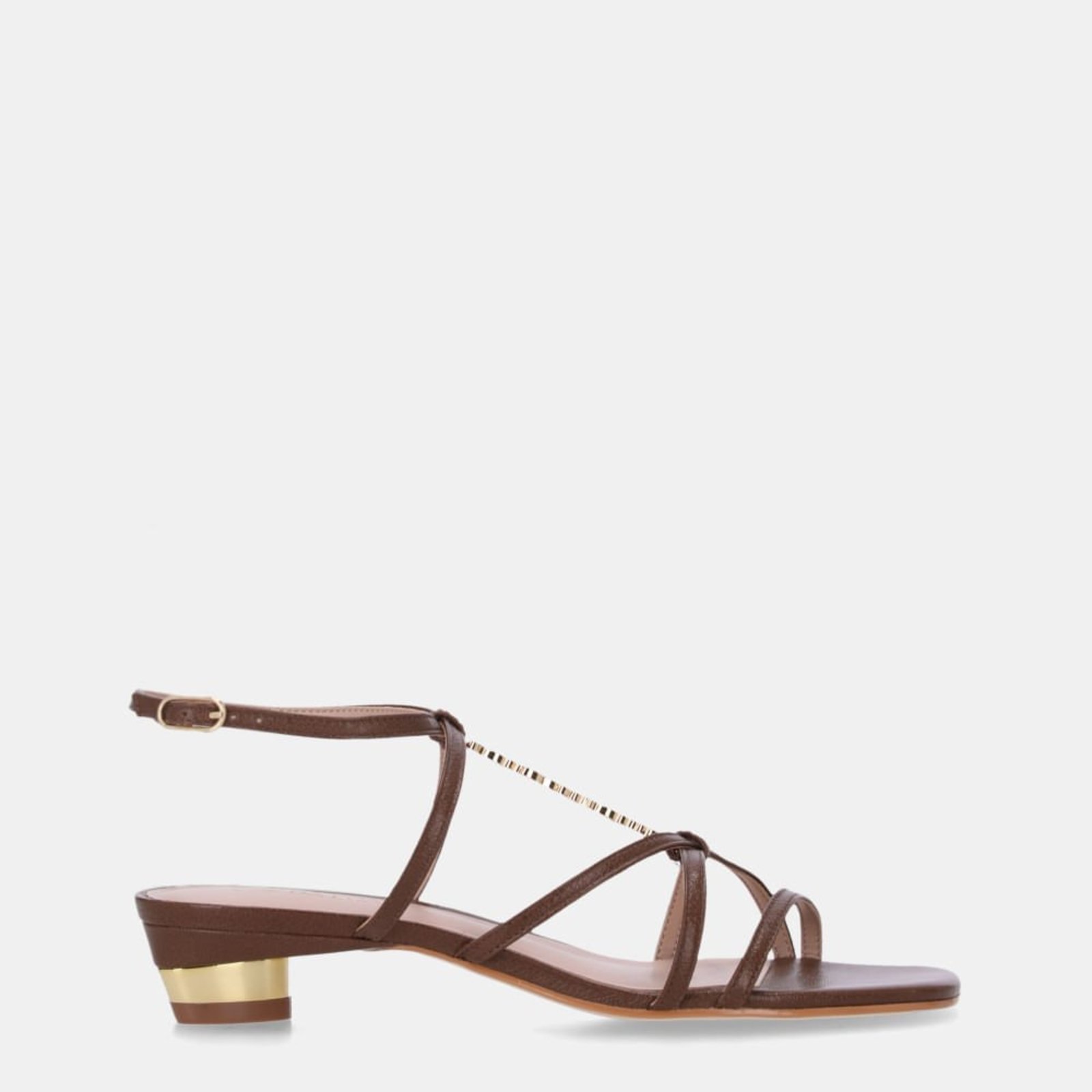 Sandália Salto Atacama Espresso - 81180001 Luz da Lua