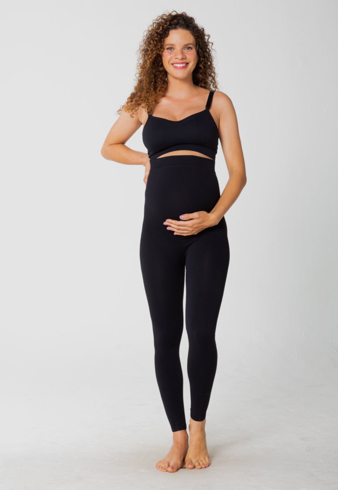 Vista 3 Legging Trifil Maternidade Preta preto TRIFIL preto