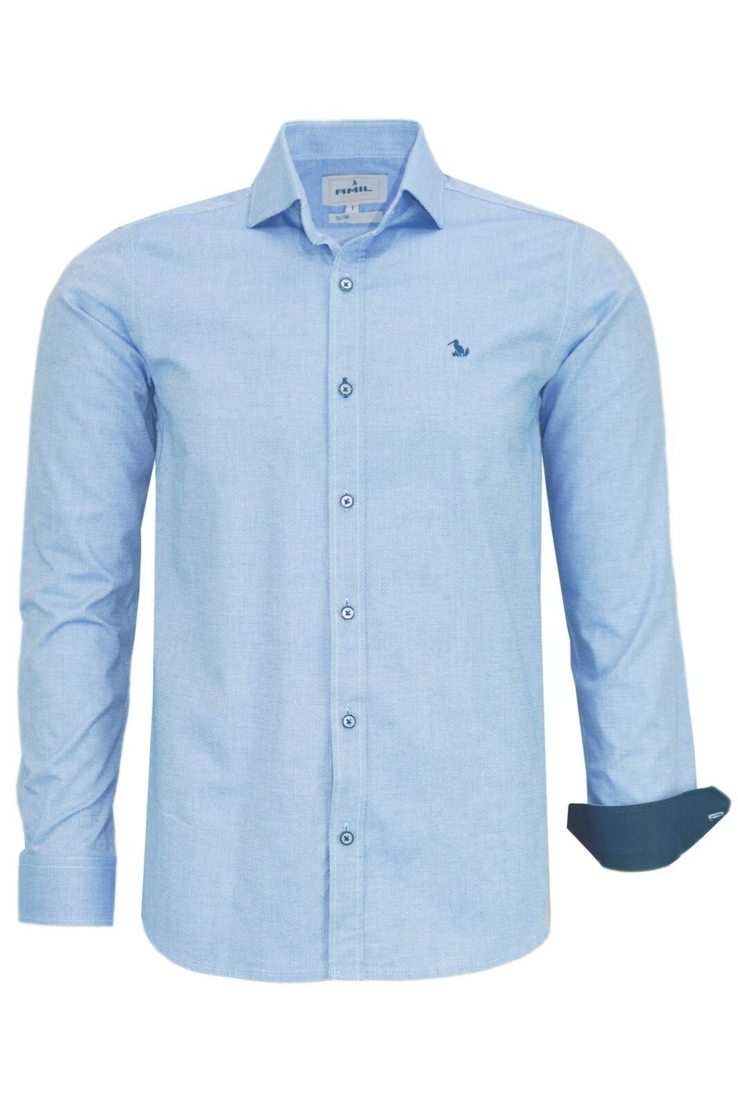 Camisa Masculina Social Manga Longa Amil Slim Lançament 1805