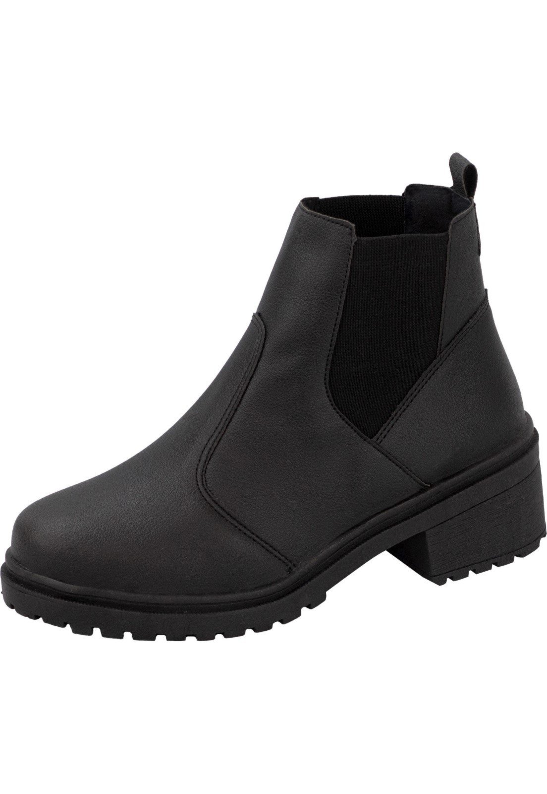 Bota Chelsea Lumiss Coturno Cano Curto Sintético Preto