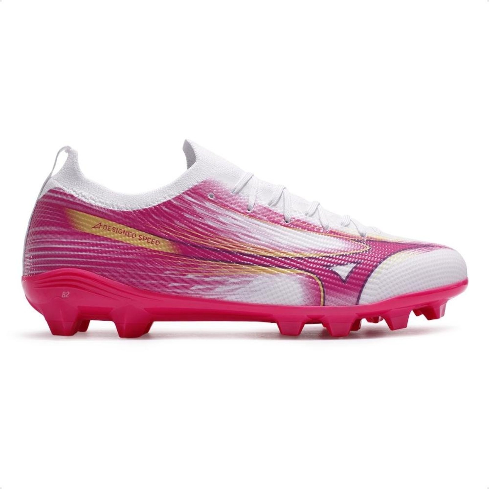 Chuteira Campo Mizuno Alpha Club Md Masculina Branco