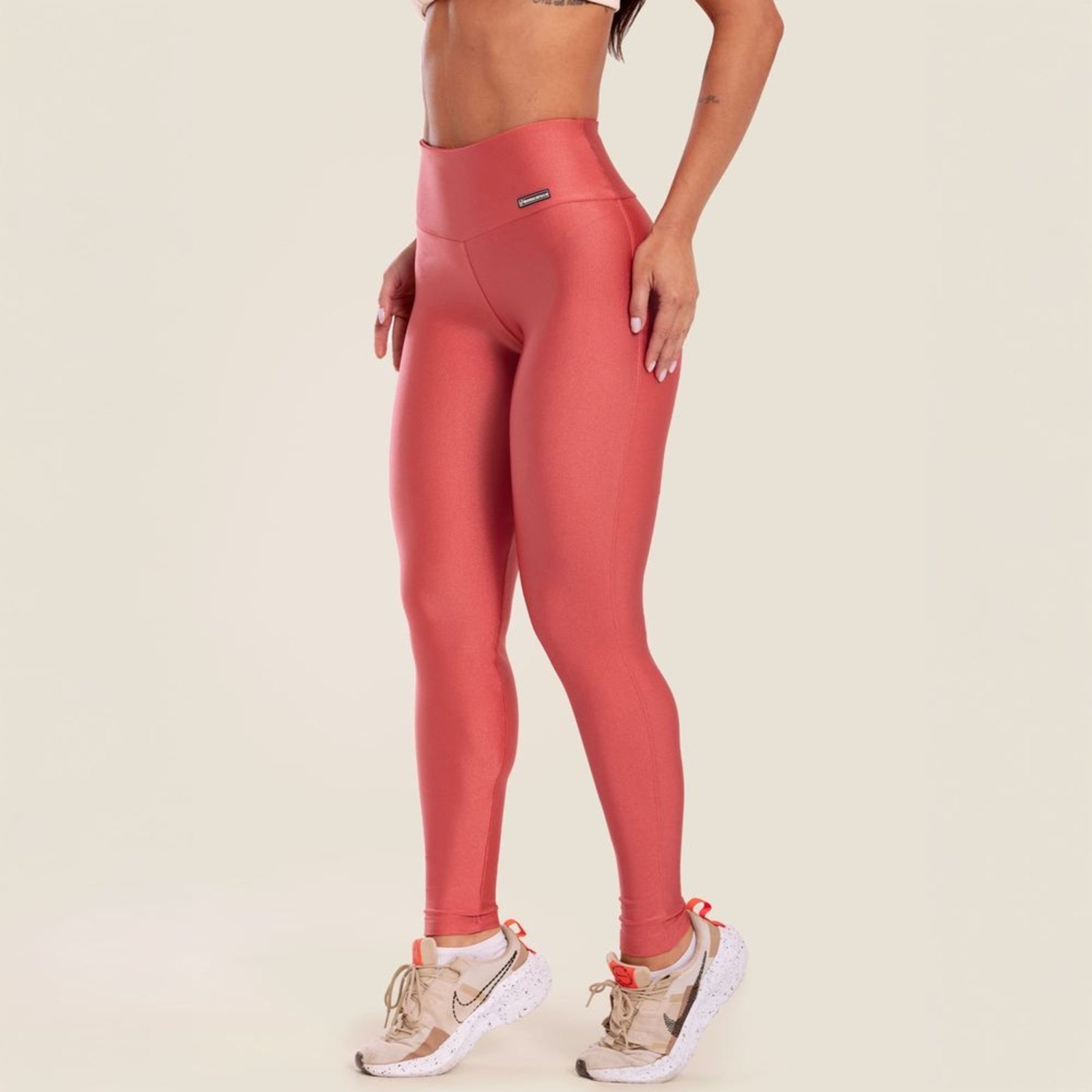 Legging Básica Madras Platinada Donna Carioca