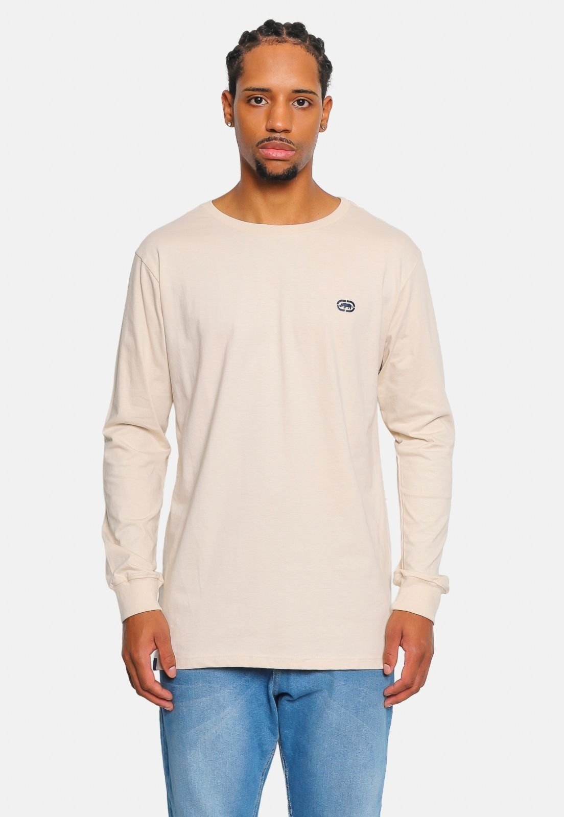 Camiseta Ecko Manga Longa Fashion Basic Areia