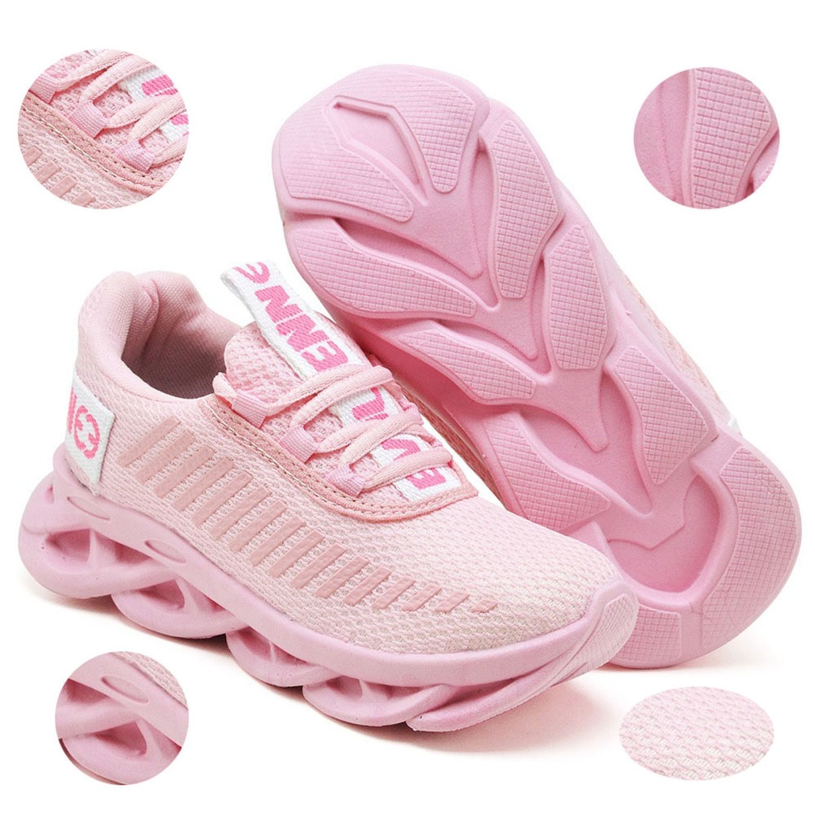 Infantil - Tênis Menina Evoltenn Sola Trança Rosa