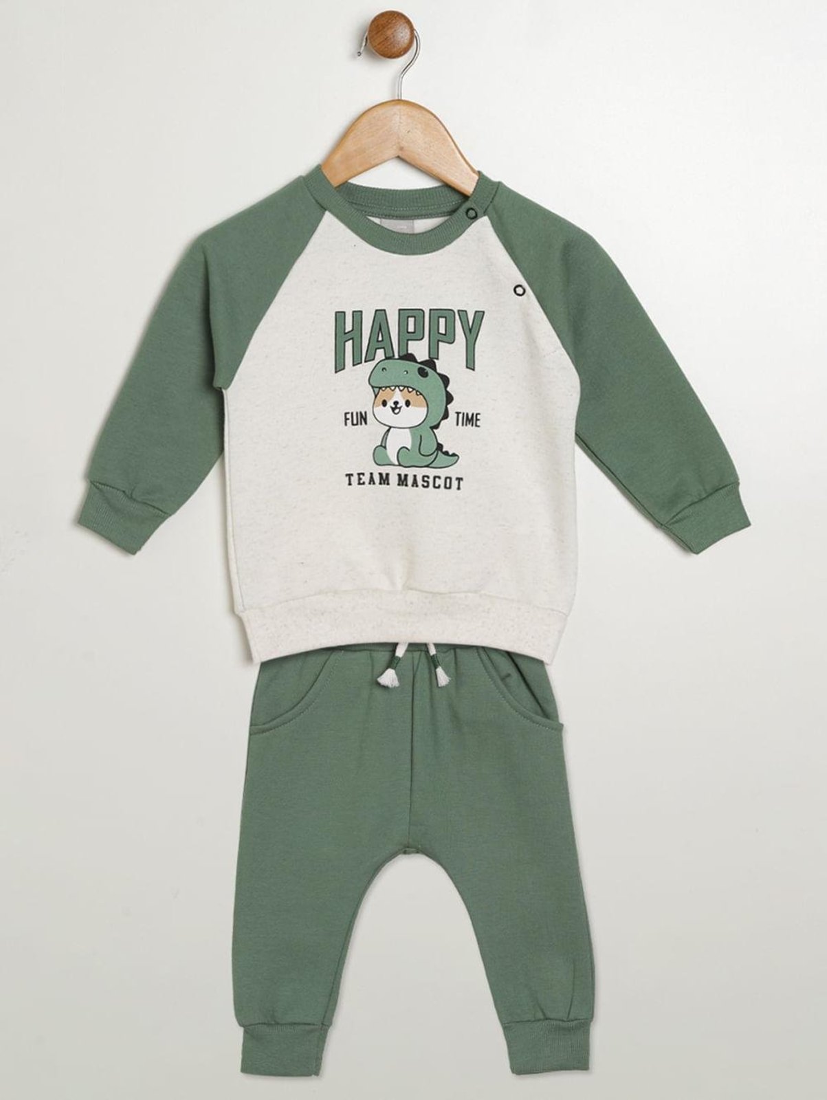 Infantil - Conjunto Longo Estampado Para - VERDE