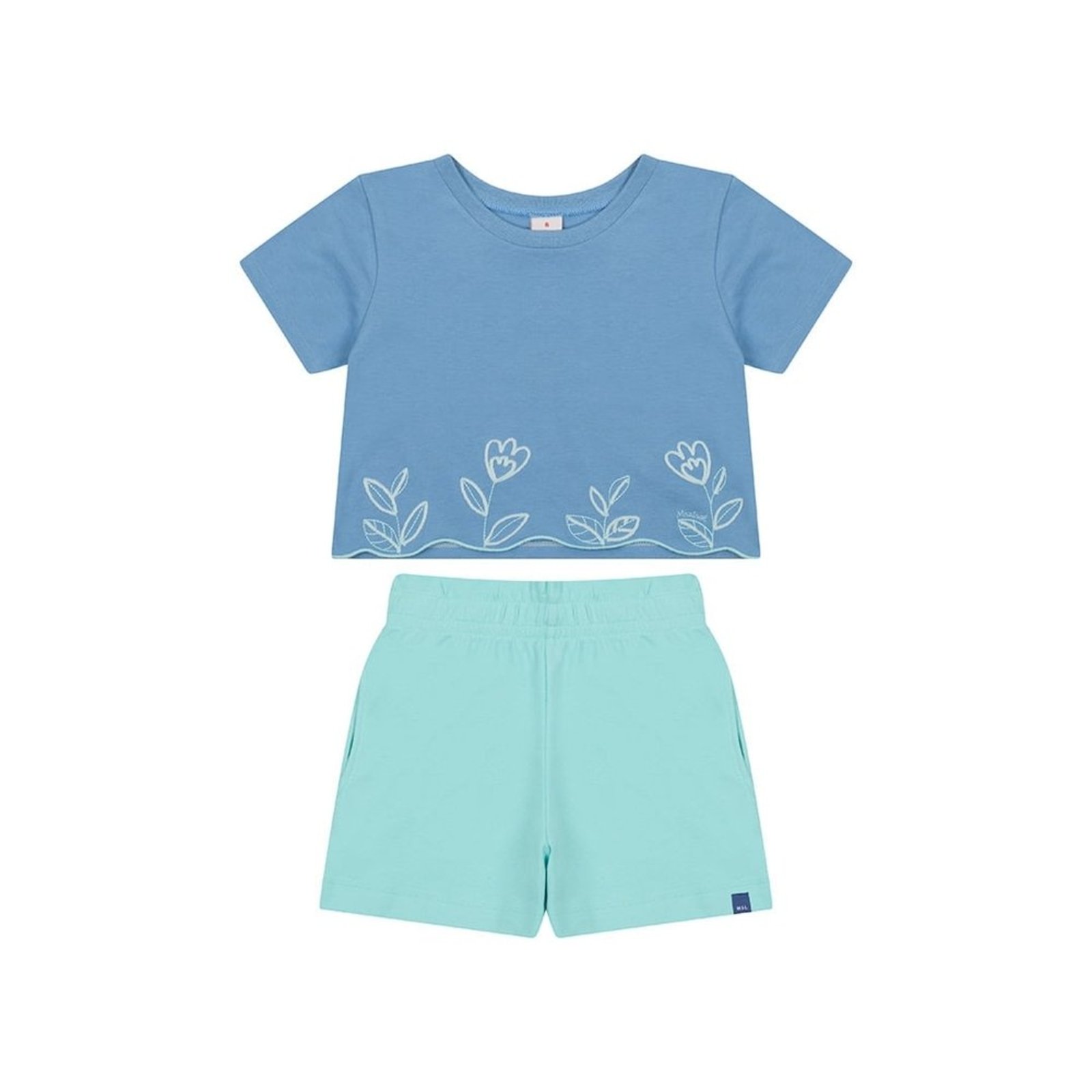 Infantil - Conjunto Curto Flor Menina Marisol