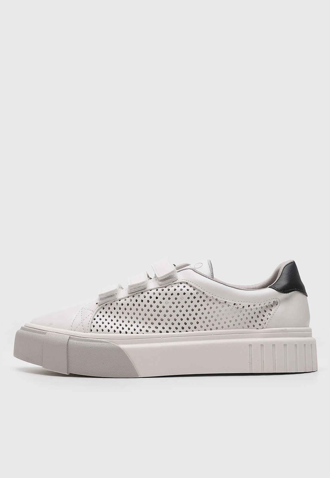 Tênis Feminino VIA UNO Sem Cadarço Branco