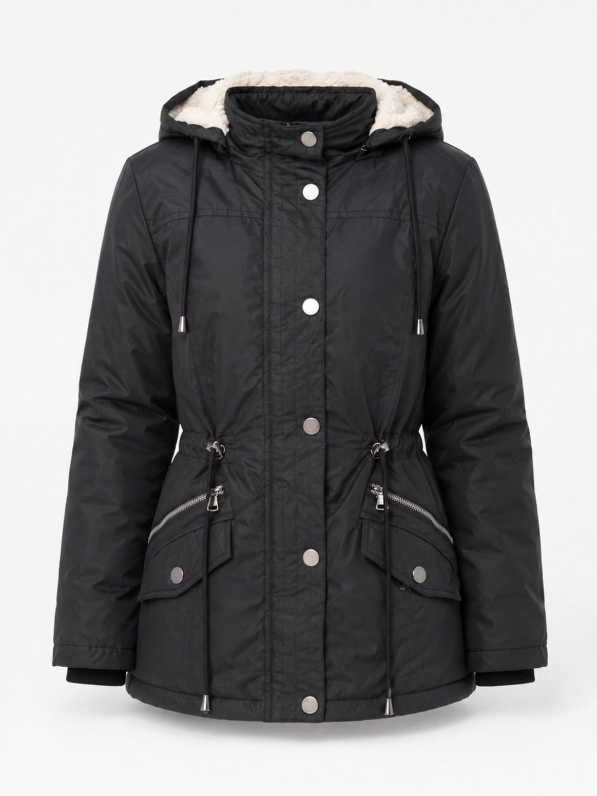 Infantil - Jaqueta Parka Feminina Forrada Pelúcia Crocker