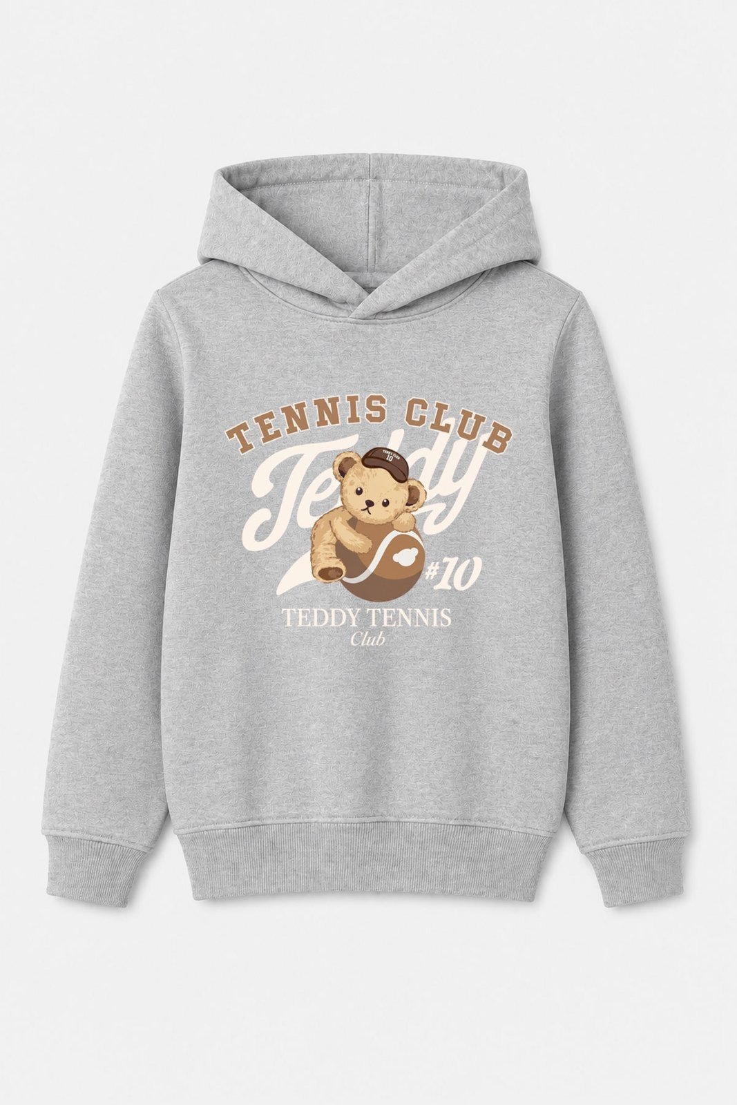 Infantil - Blusão Moletom Peluciado Tennis Club - Mescla