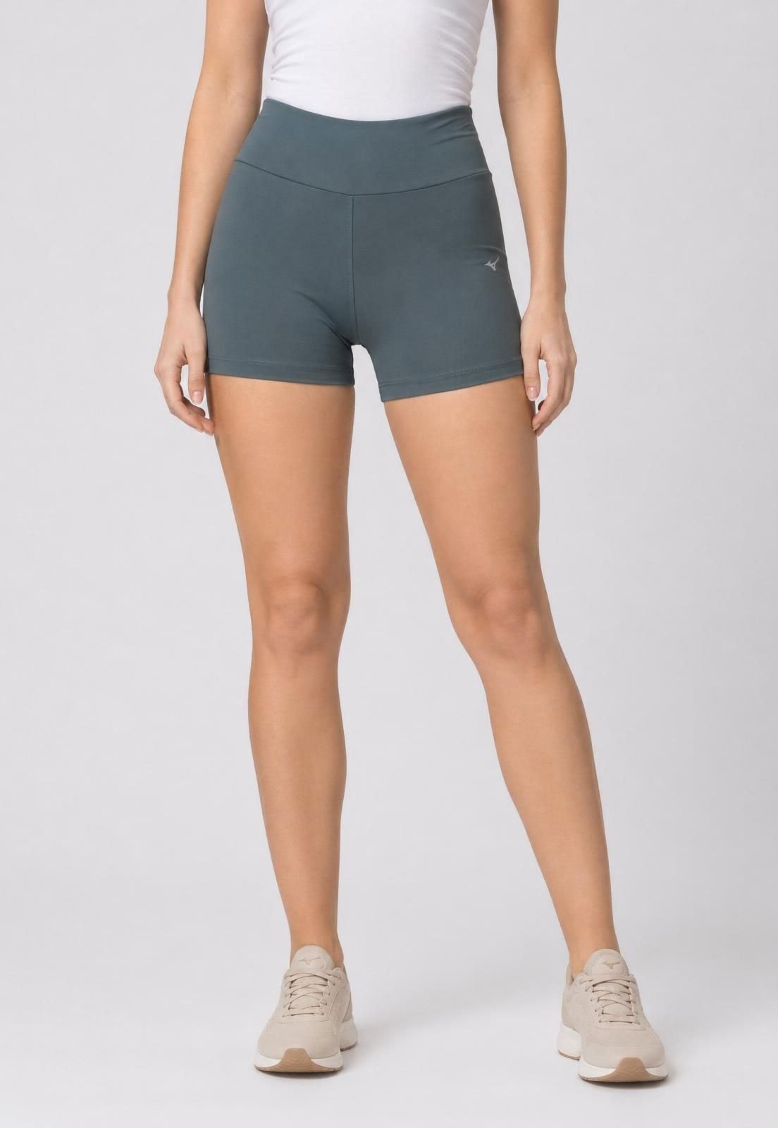 Short Feminino Mizuno Cintura Alta Verde