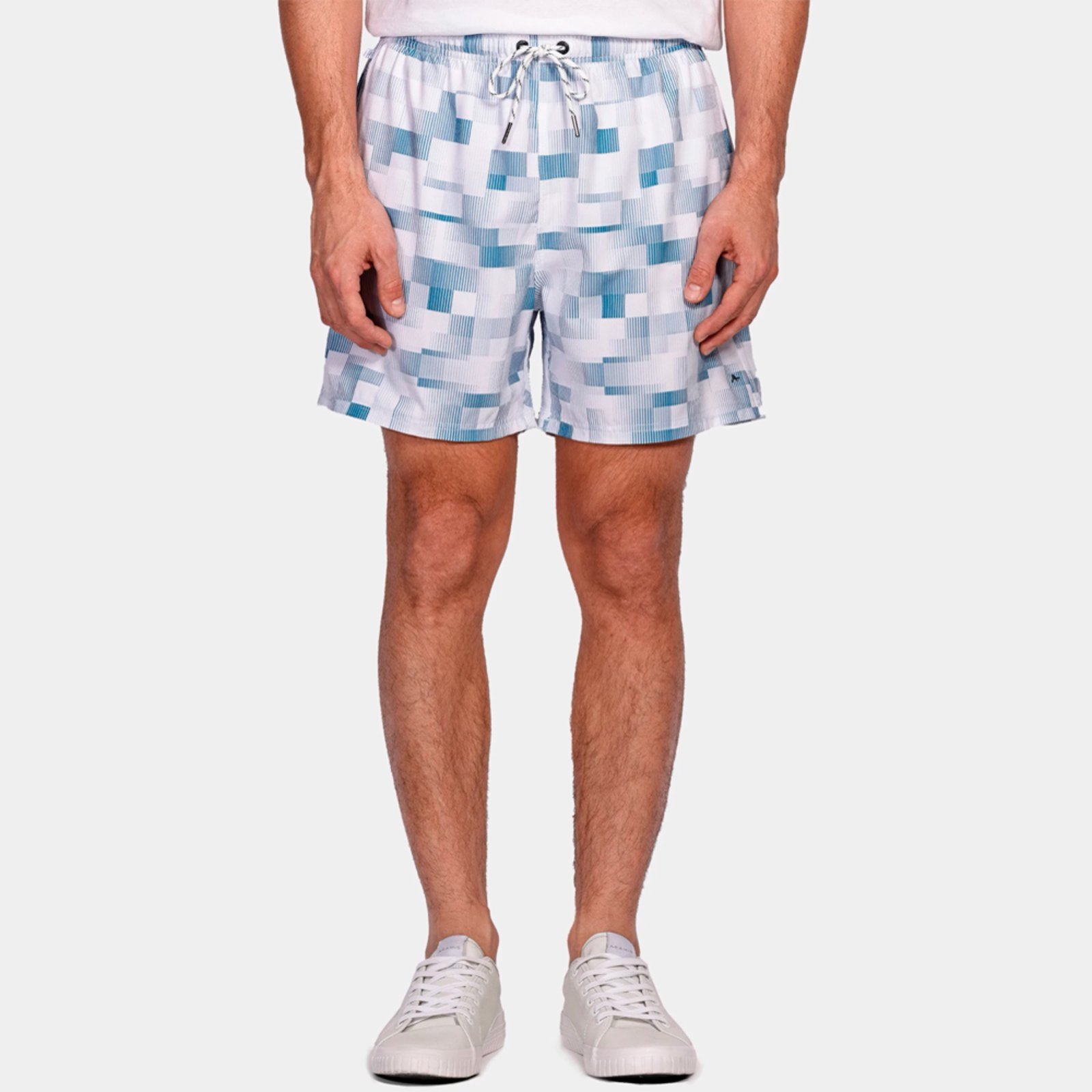 Short Aramis Estampado Pixel Pr26 Azul Masculino