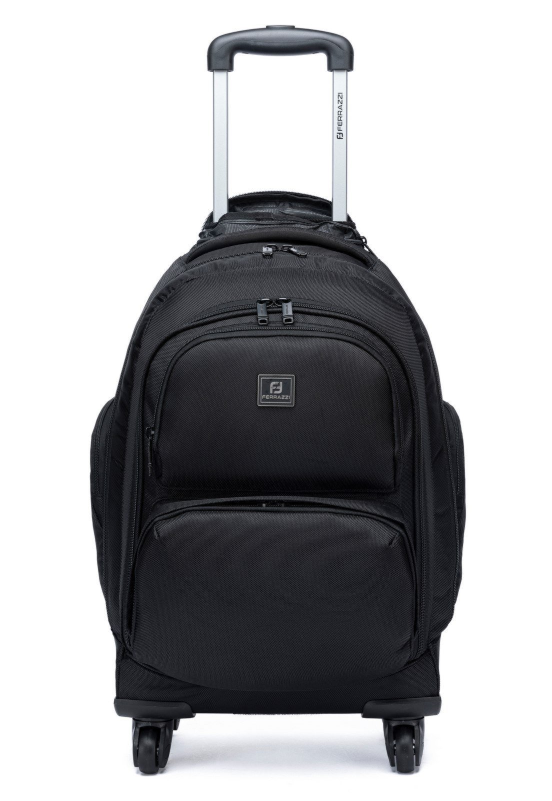 Vista 2 Infantil - Mochila Executiva de Rodinhas Ferrazzi para Notebook Trabalho Viagem preto Ferrazzi preto