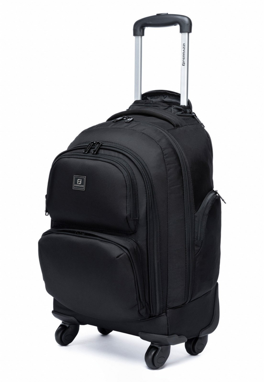 Vista 3 Infantil - Mochila Executiva de Rodinhas Ferrazzi para Notebook Trabalho Viagem preto Ferrazzi preto