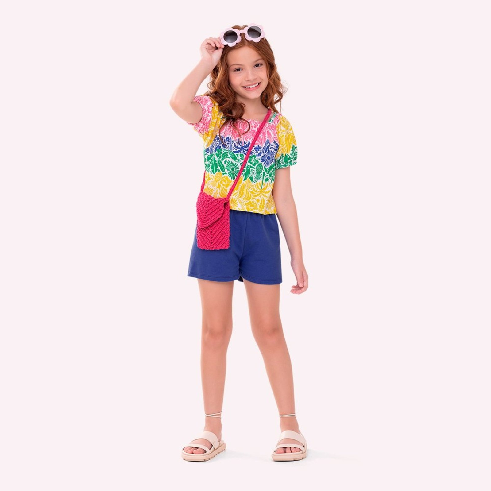 Infantil - Conjunto Menina Estampa Nanai