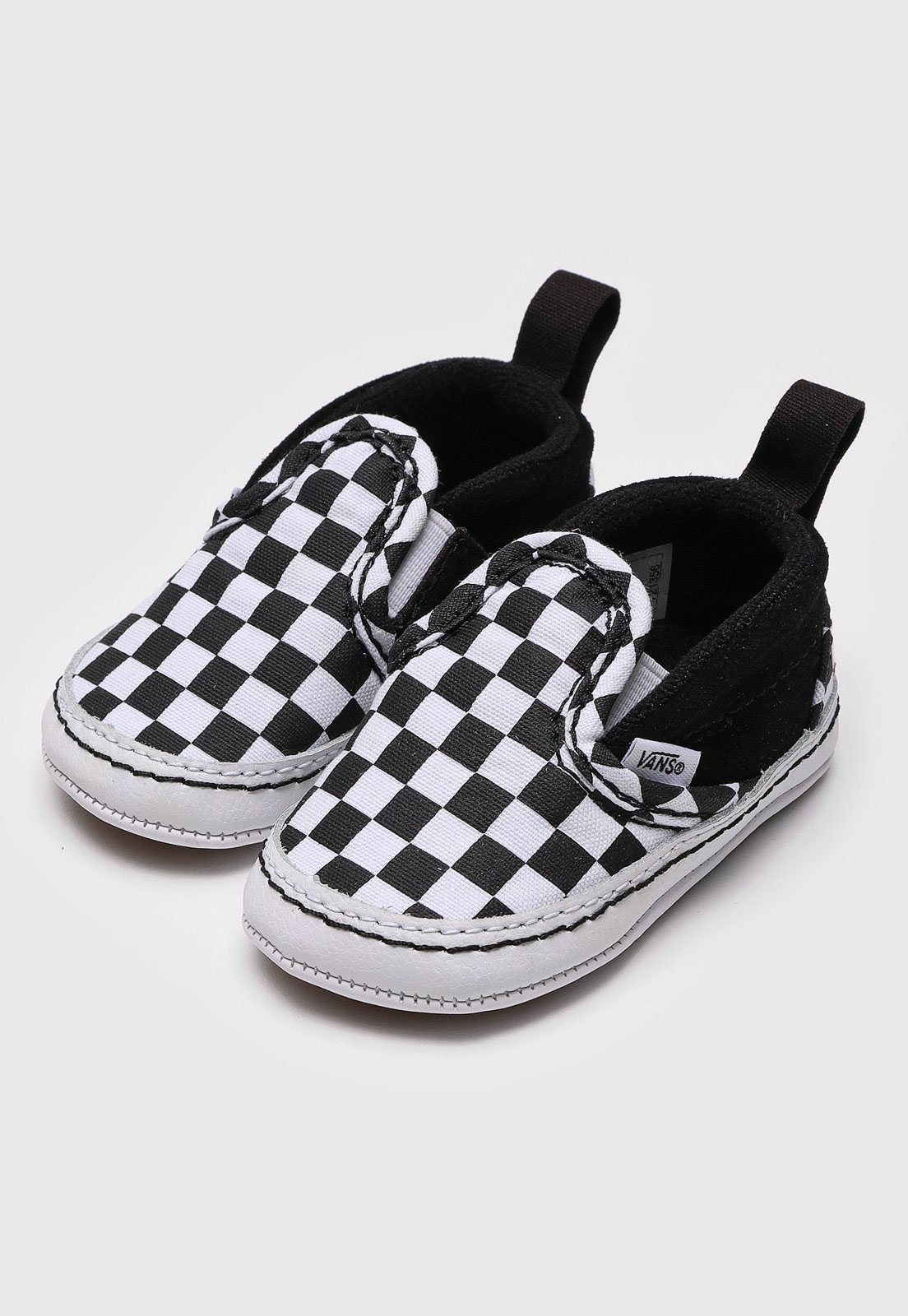 Infantil - Slip On Vans Xadrez Racer Preto
