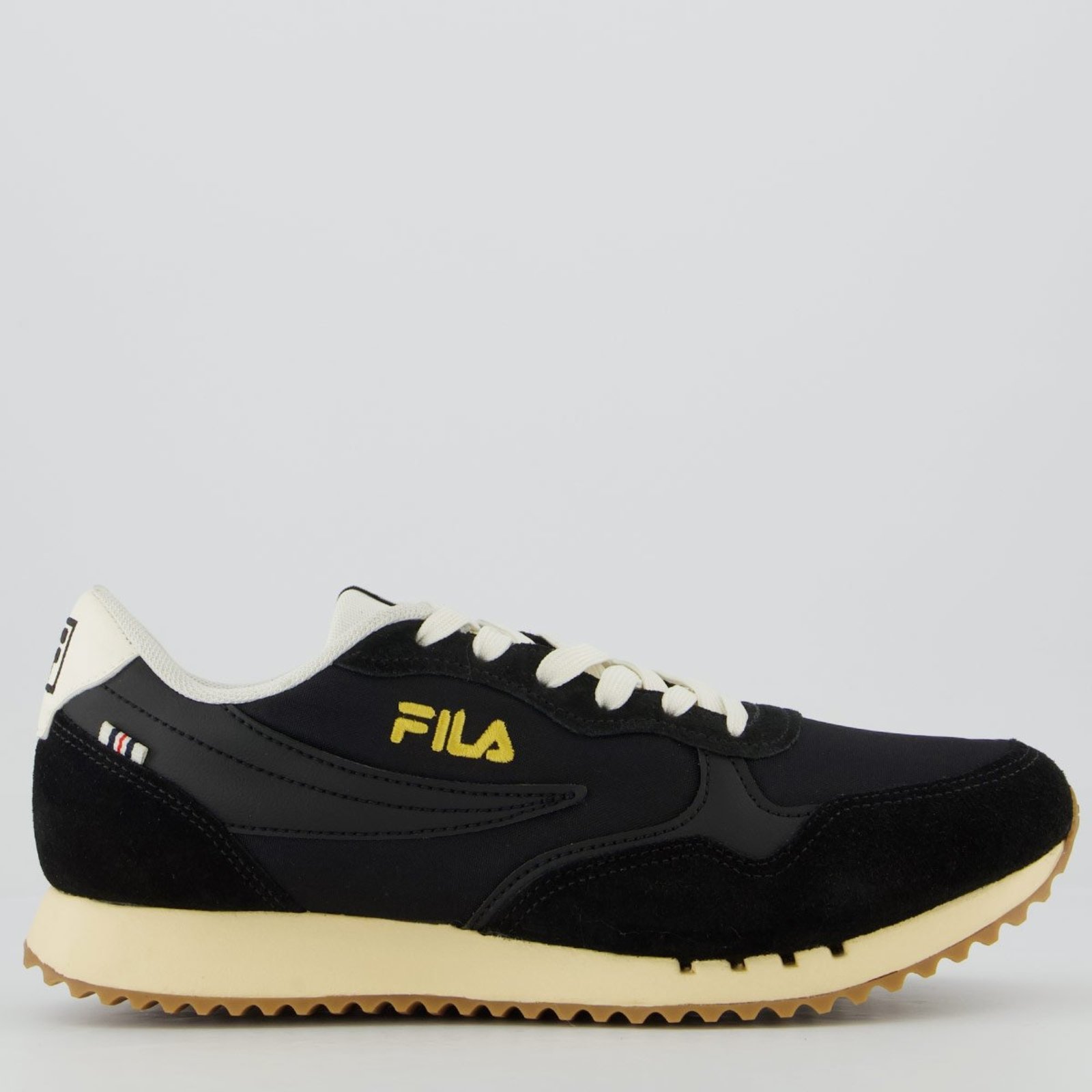 Tênis Fila Euro Jogger Vintage Preto e Bege
