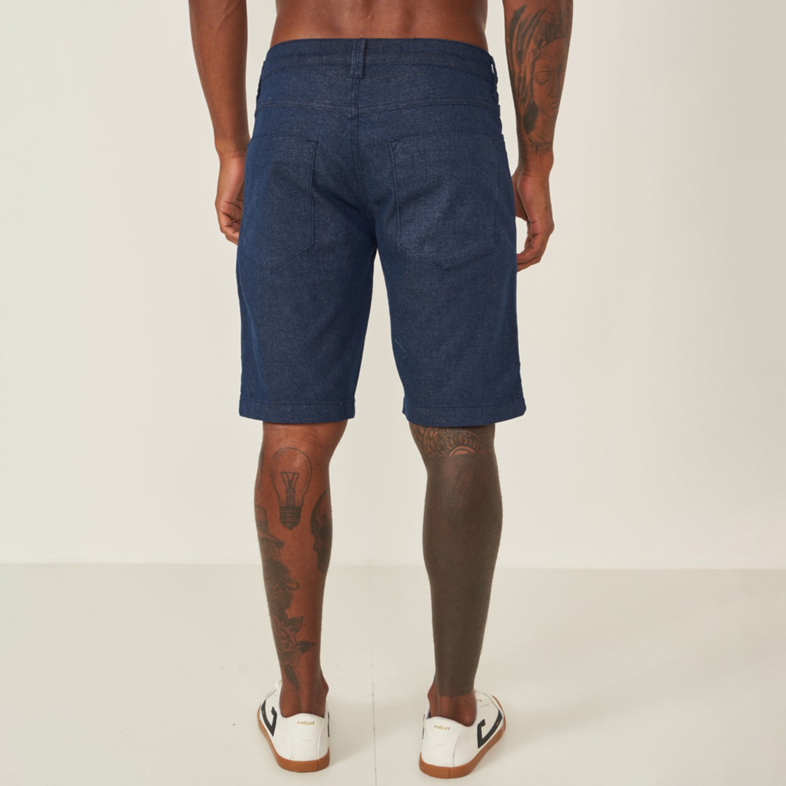 Vista 3 Bermuda Sarja Colcci Davi Ve26 Marinho Masculino azul marinho Colcci azul marinho
