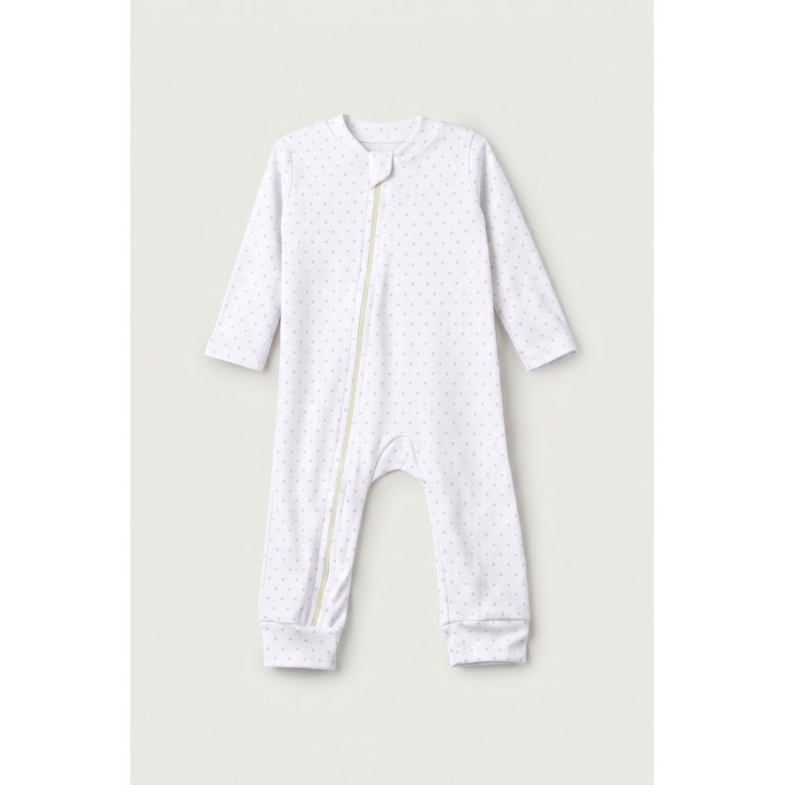 Infantil - Macacão do Papai Branco Poá