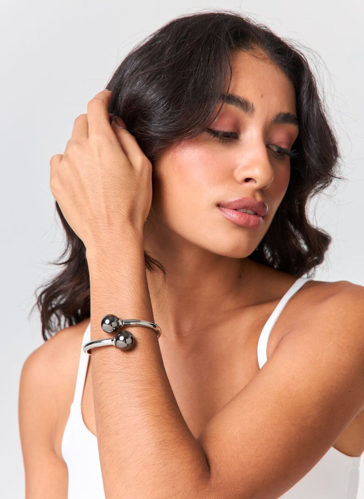 Bracelete Prateado Bold