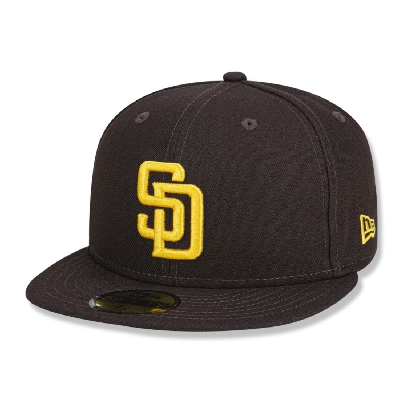 Boné New Era 59fifty San Diego Padres Aba Reta Fitted Marrom