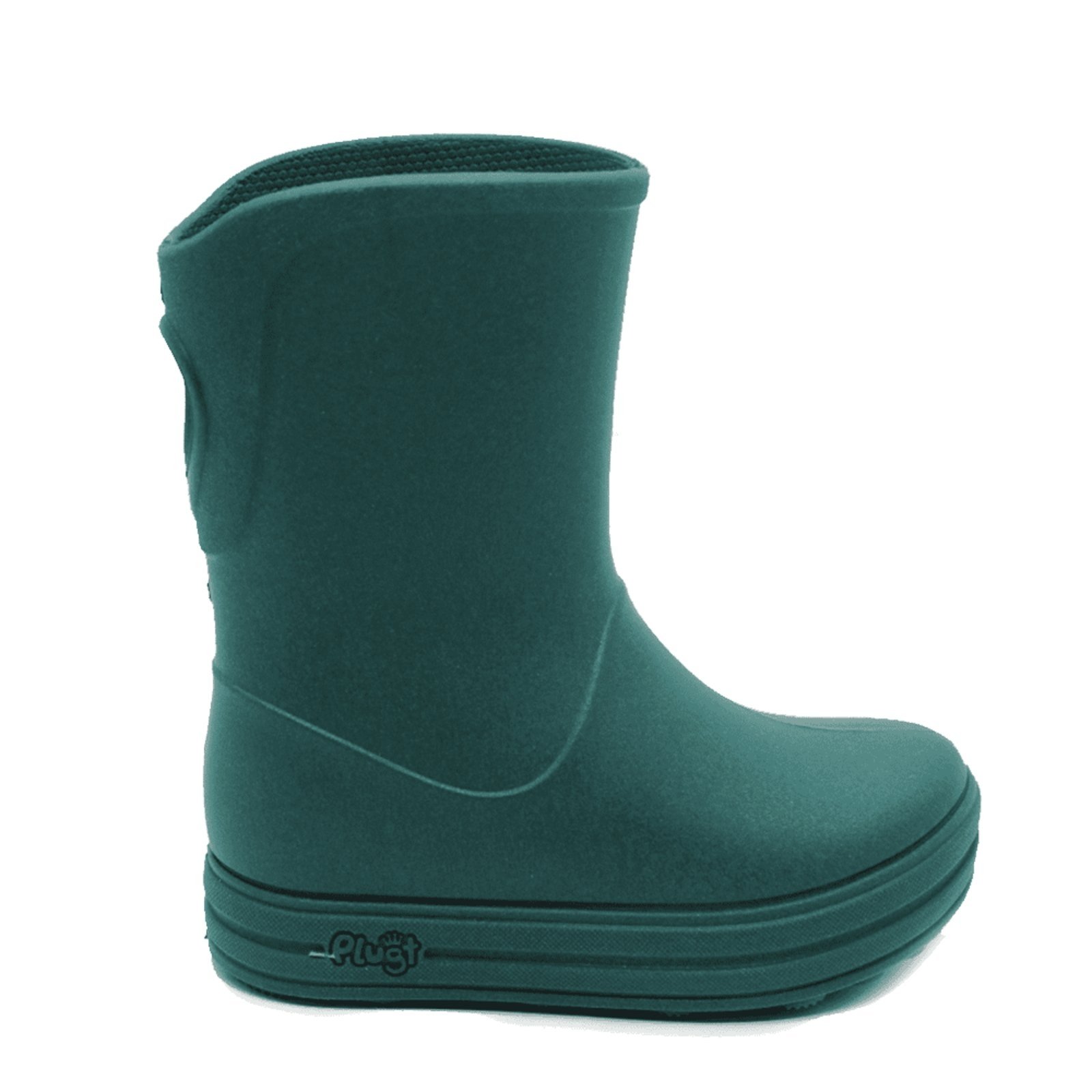 Infantil – Bota Galocha Plugt Menino Menina Verde Calce Fácil Linha Eco Sustentável