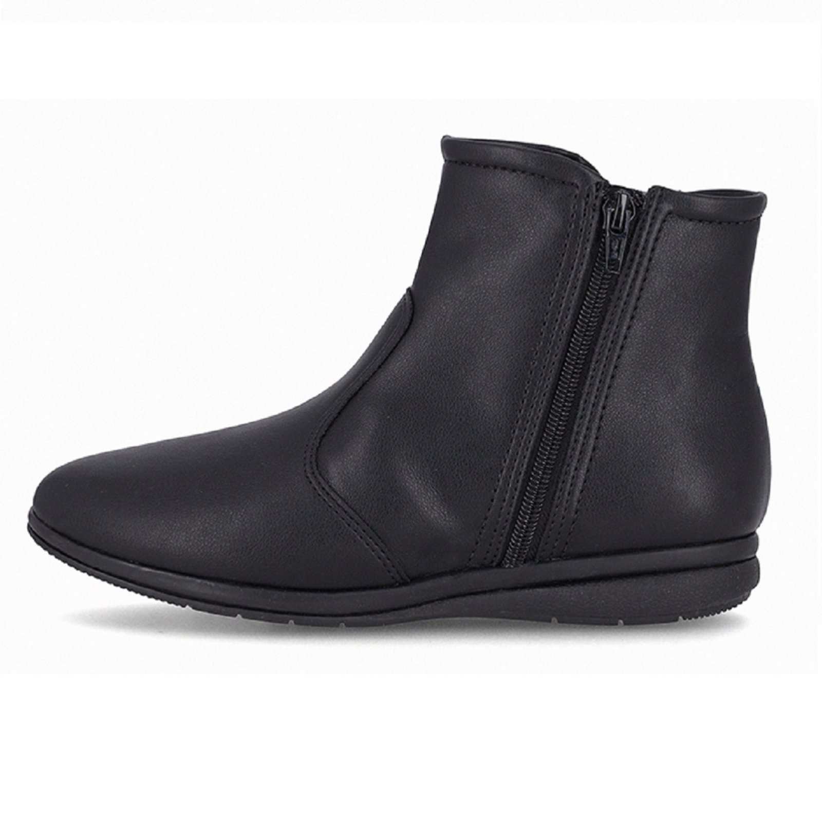 Bota Piccadilly Cano Curto Anabela Baixa Conforto e Estilo Preto