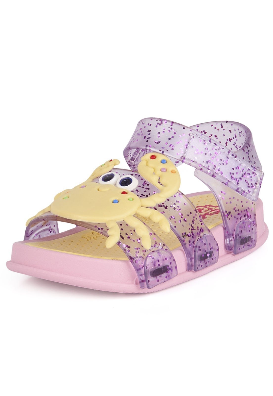 Infantil - Sandália Plugt Play Menina Siri Flocão Rosa