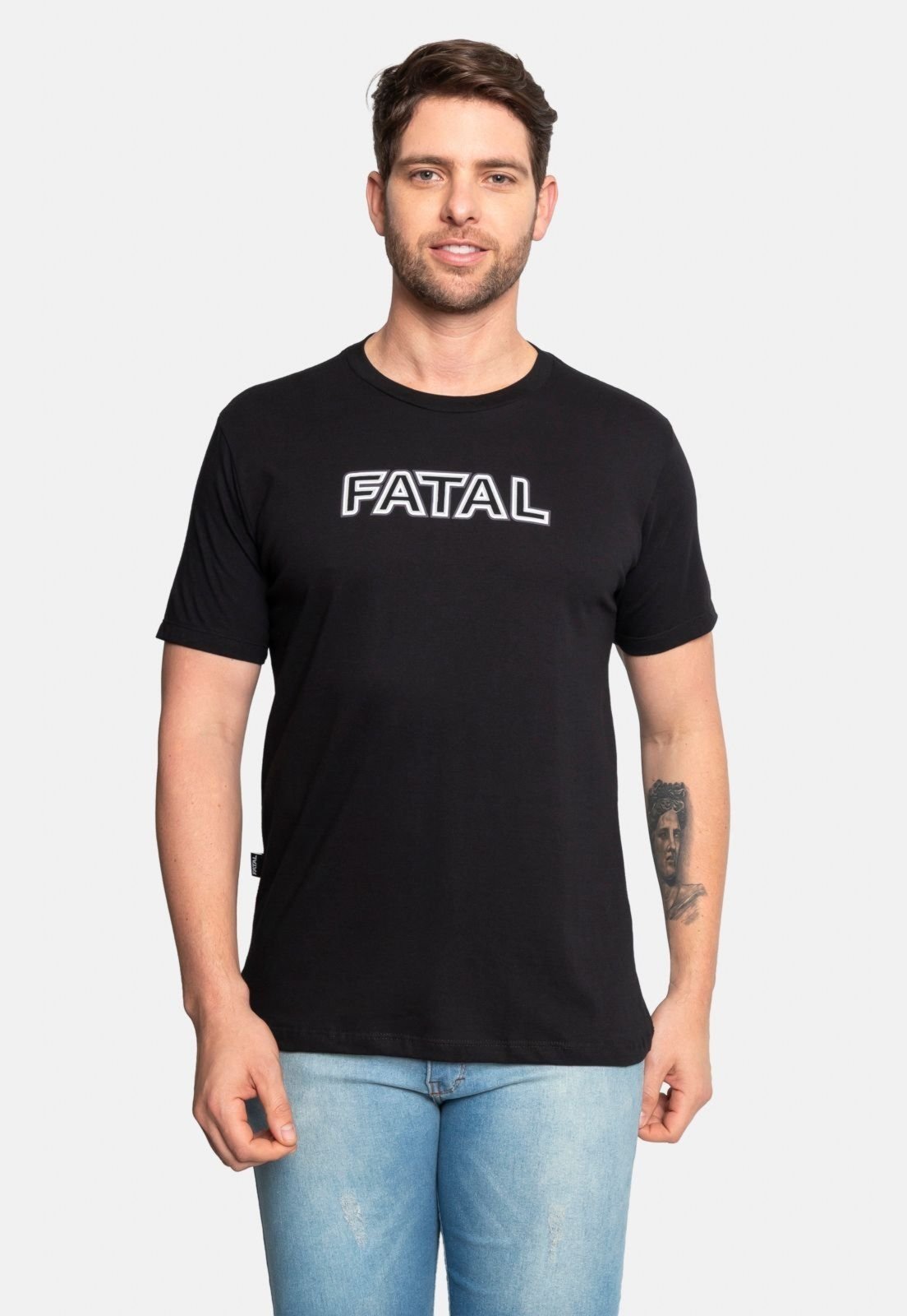 Camiseta Fatal Estampada Preta