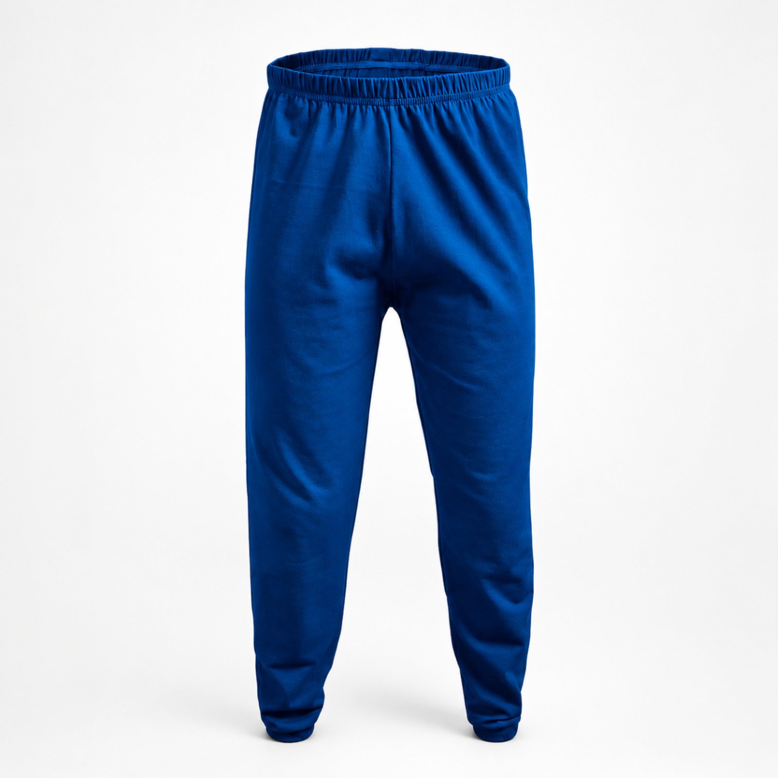 Calça Pijama Básica Masculina Sem Estampa Lisa Confortável - Azul Royal