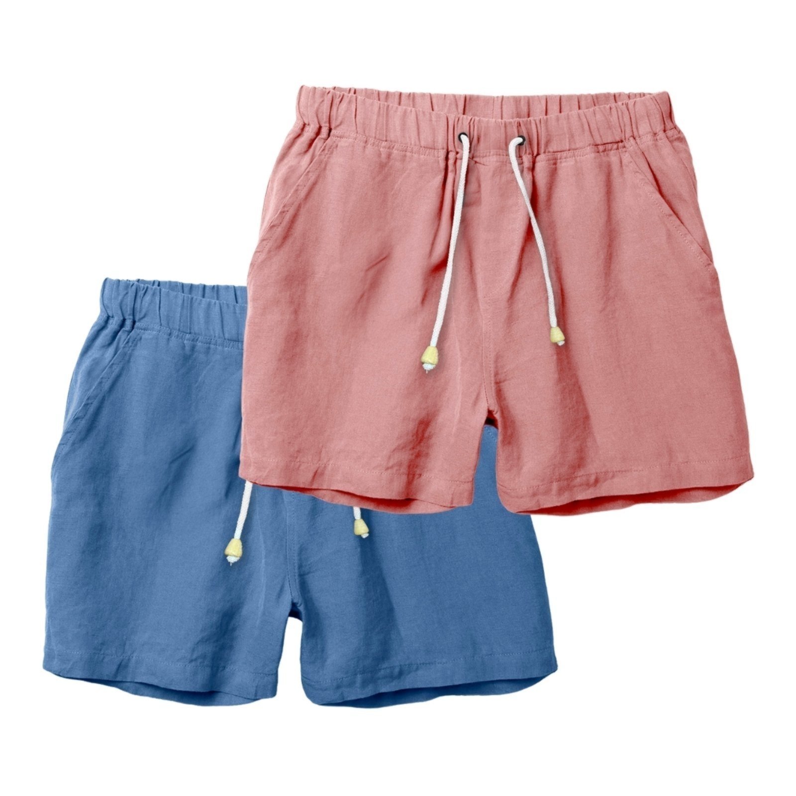 Kit 2 Shorts Linho Premium Bermuda Masculina Moda Praia Luxo