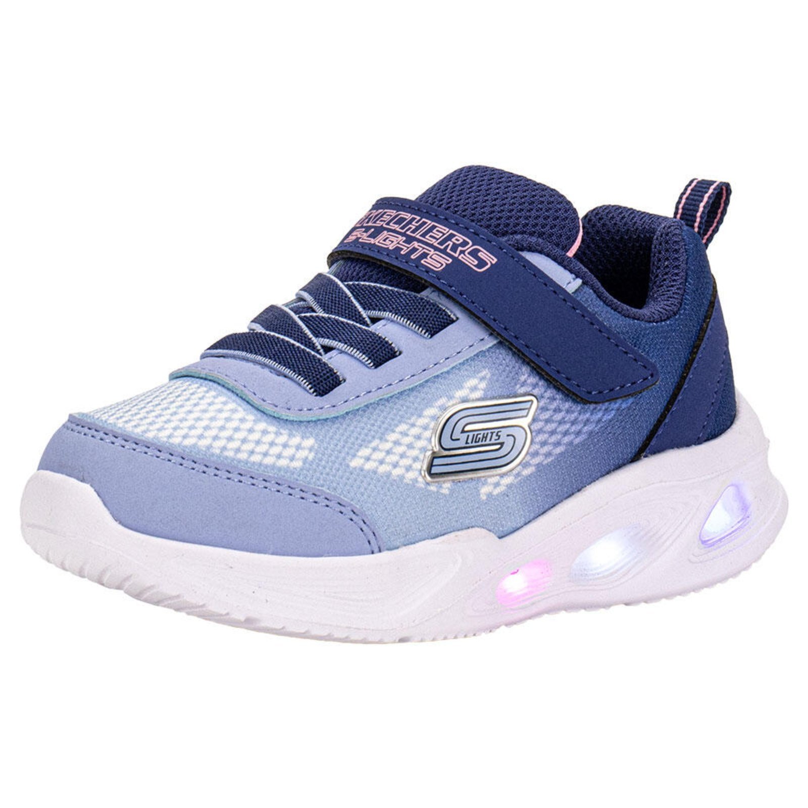 Infantil – Tênis S Ligths Sola Glow Ombre Deluxe Skechers 303714N 5673714 Azul