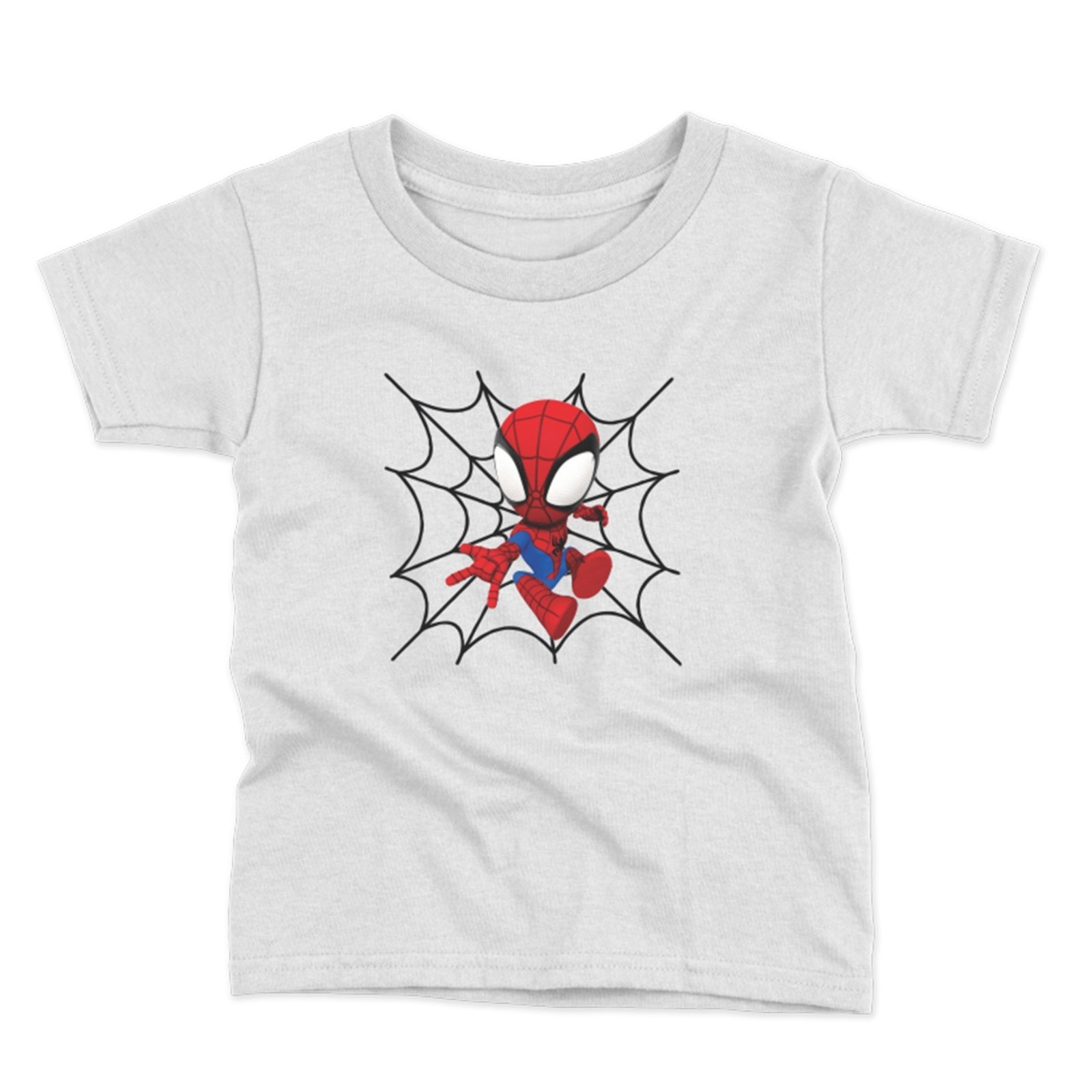 Infantil – Camiseta Menino Manga Curta Estampada Algodão Conforto Moda Verão Personagens Cabeça Aranha