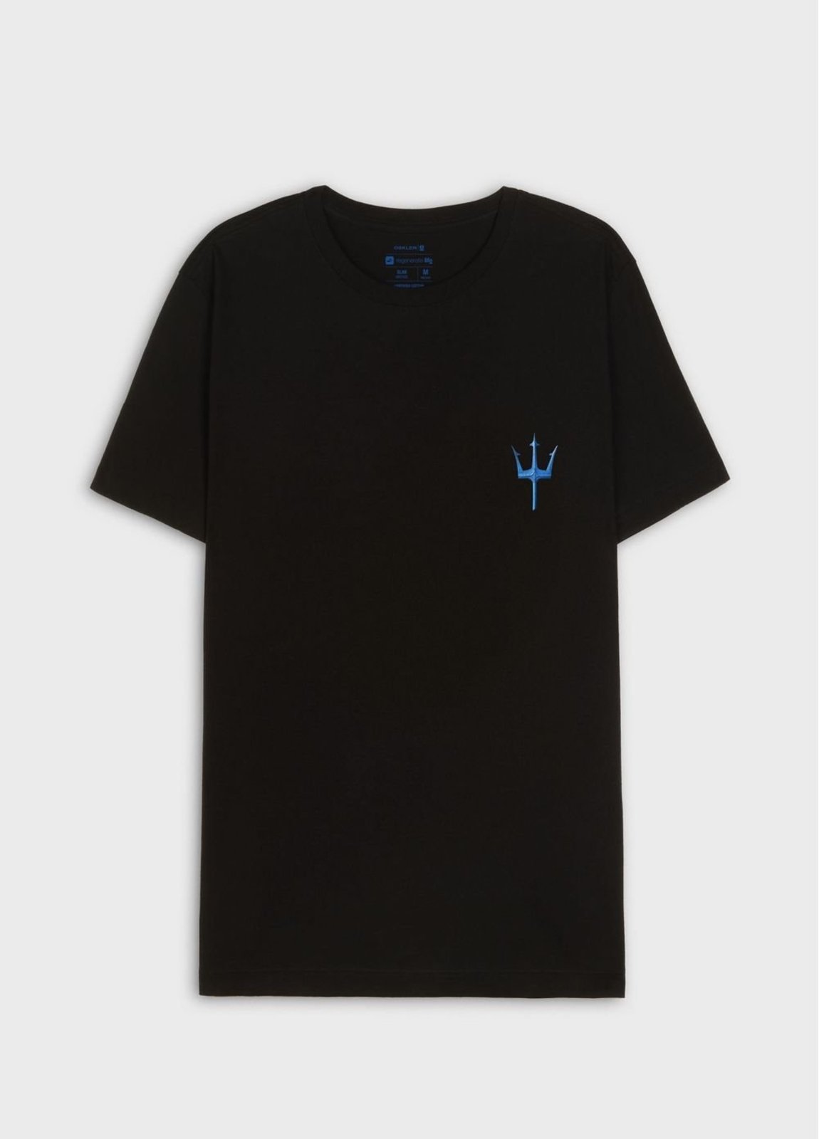 Vista 2 T-shirt slim vintage tridente madeira mc Osklen preto Osklen preto