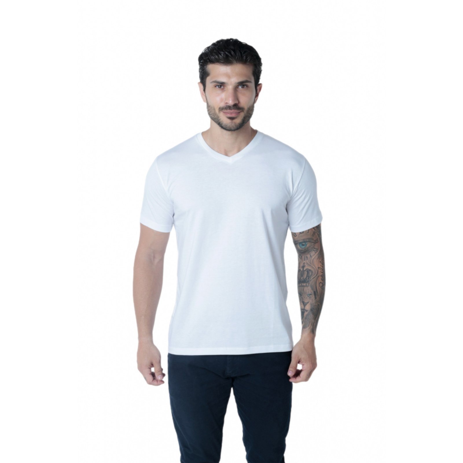 Camiseta Pima V iuseu branca