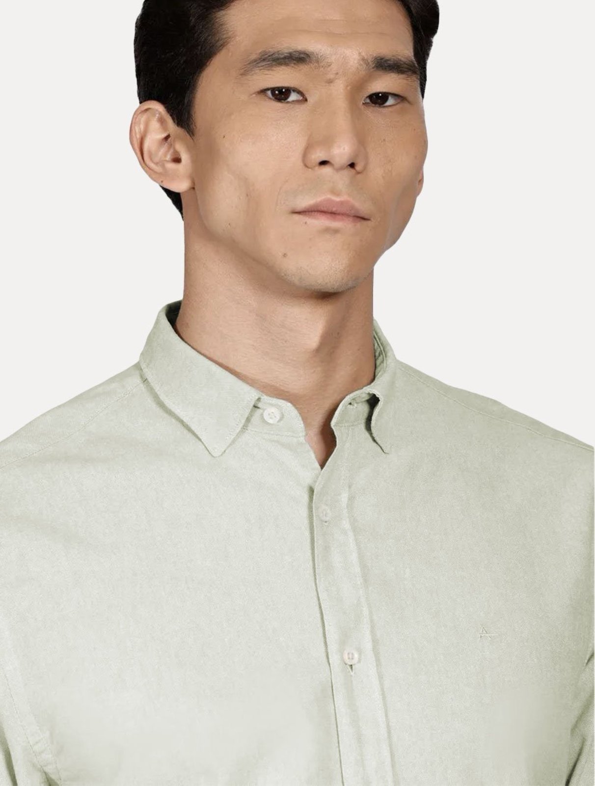 Vista 3 Camisa Aramis Masculina Slim Algodão Willis Claro verde Aramis verde