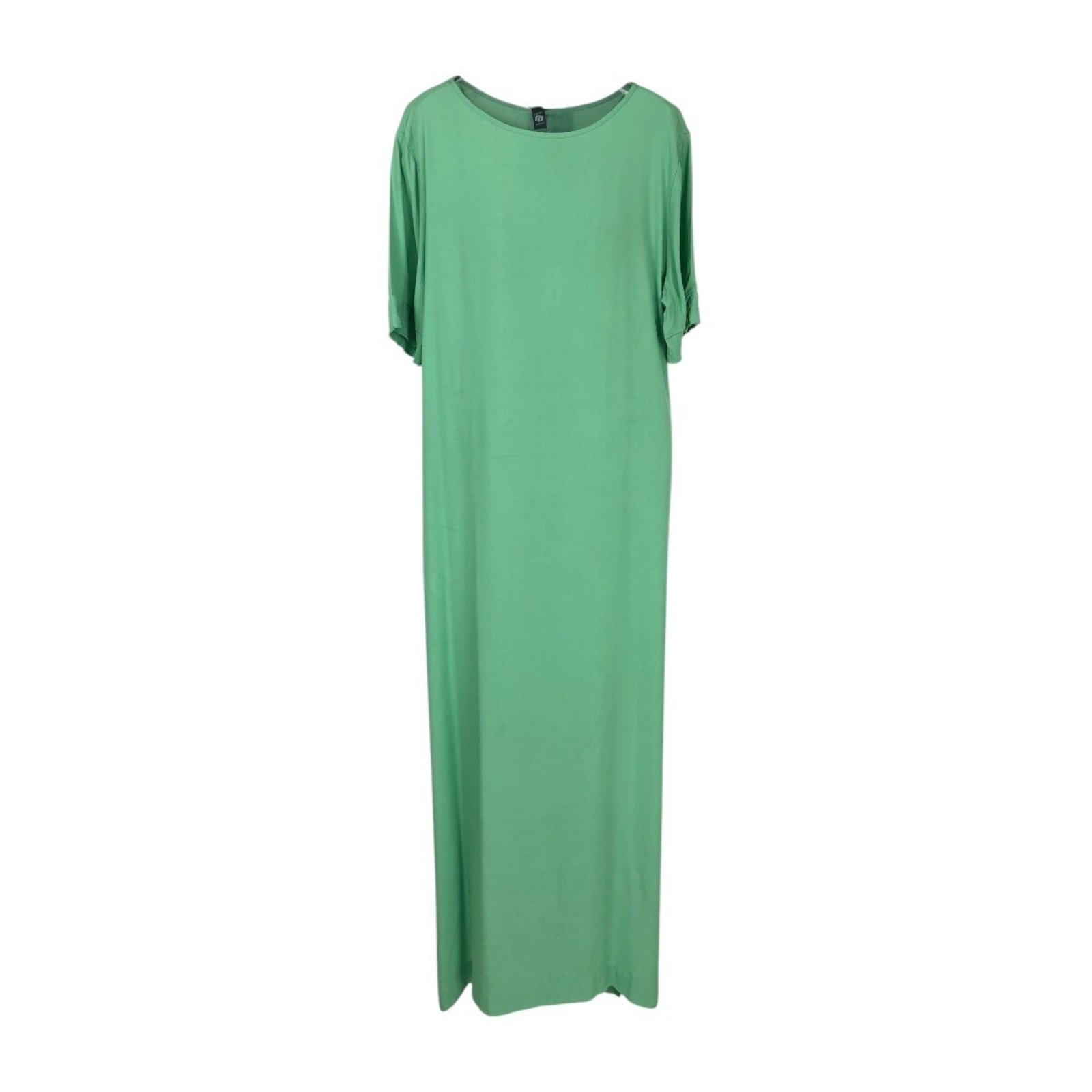 Vista 2 Vestido Longo Solto Com Fenda Colcci Colcci verde