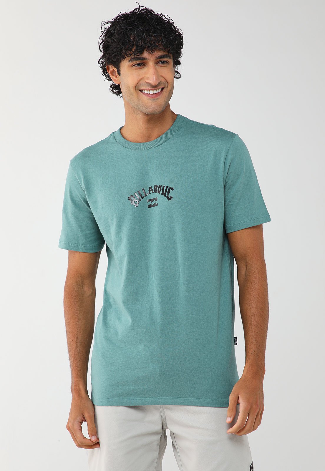 Camiseta Masculina Billabong Mid Arch Verde