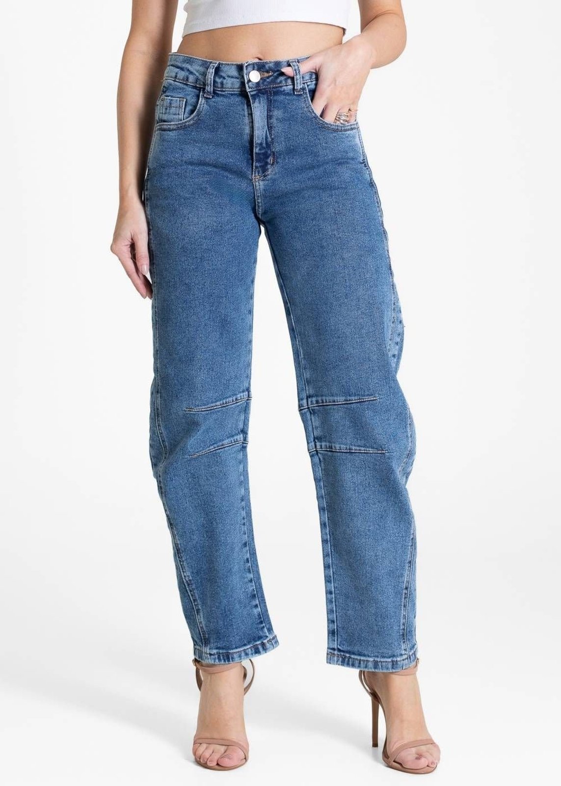 Calça Jeans Sawary Barrel - 282704 - Azul - Sawary