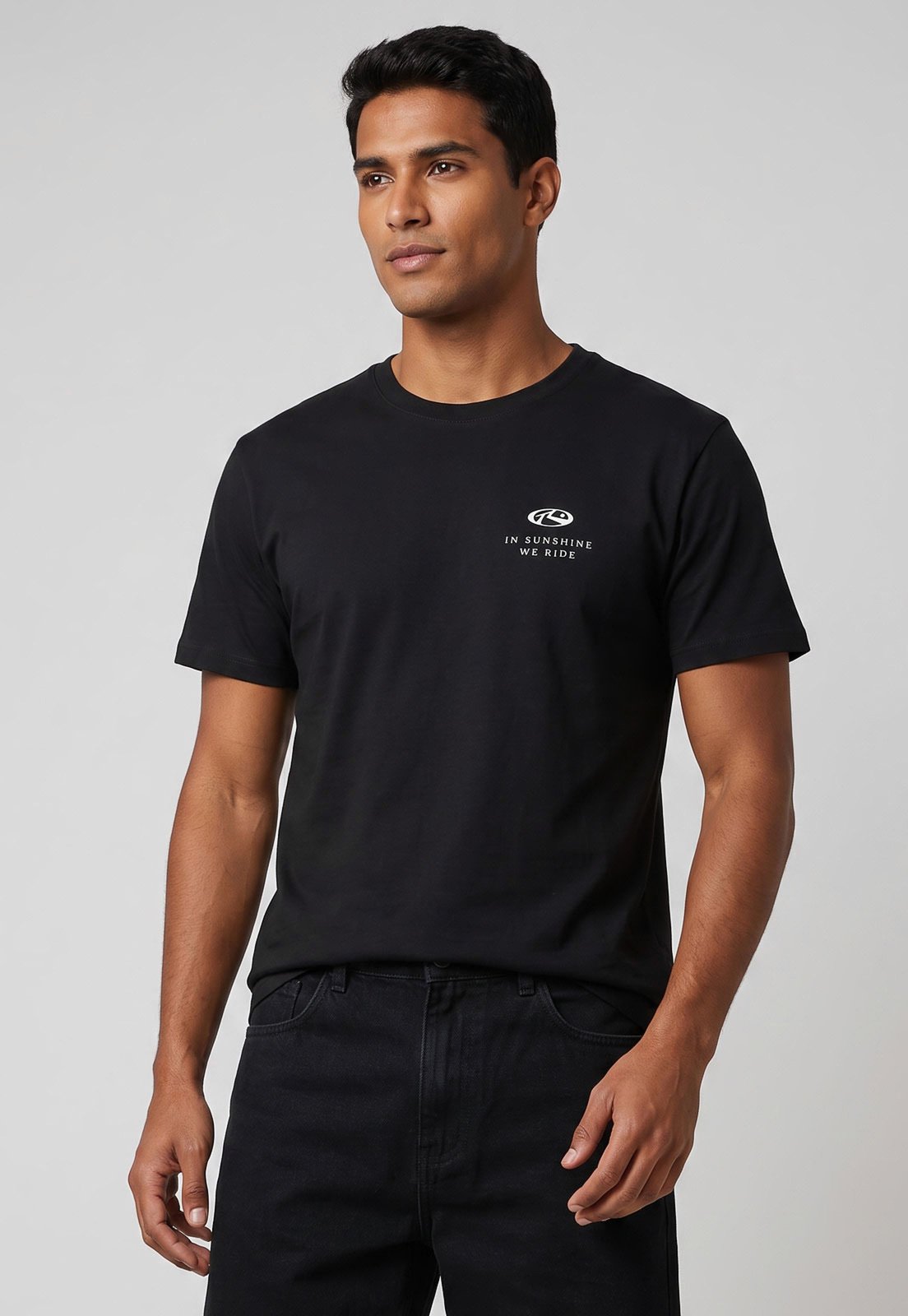 Camiseta Masculina Rusty Silk MC Sunshine Preta