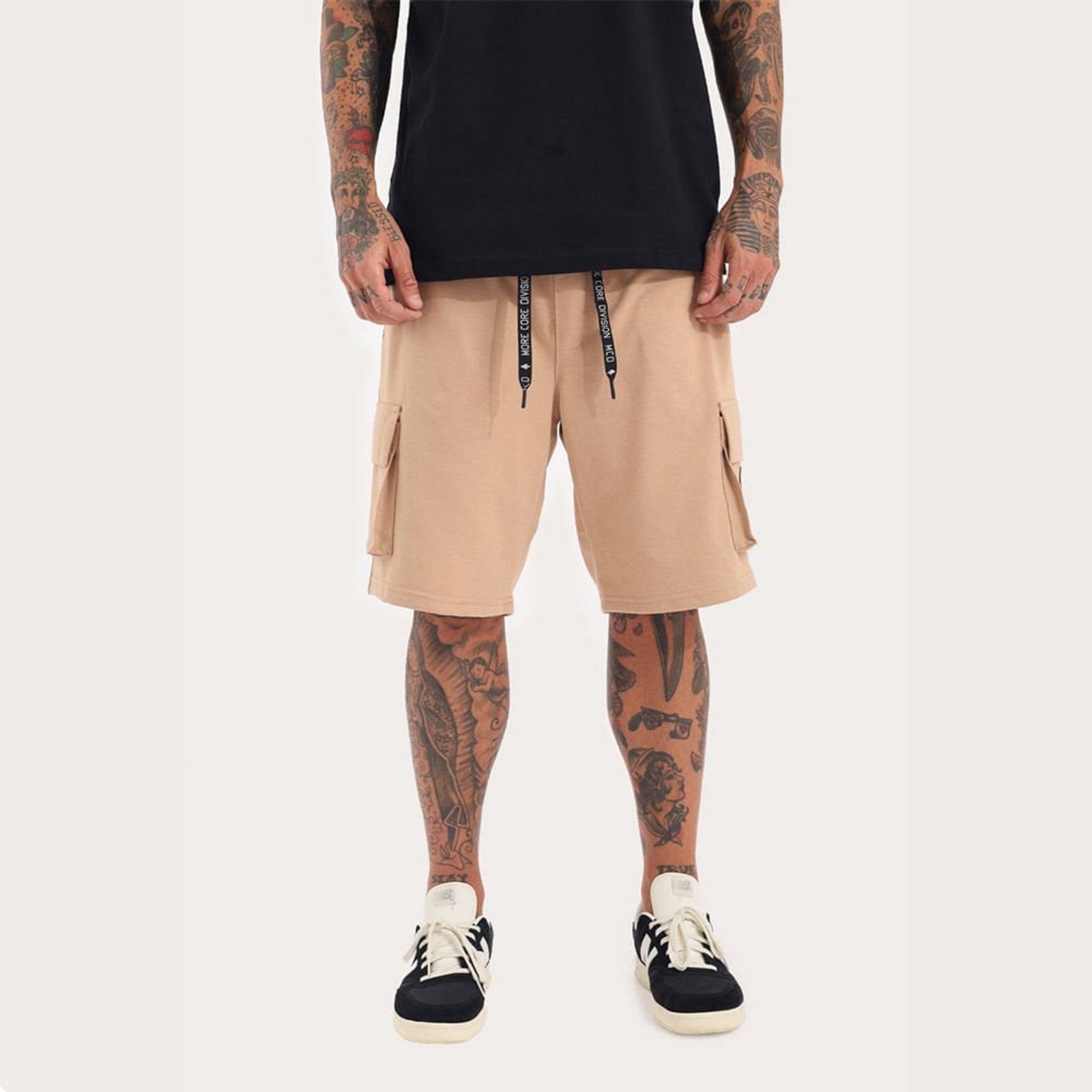 Bermuda Moletom Cargo