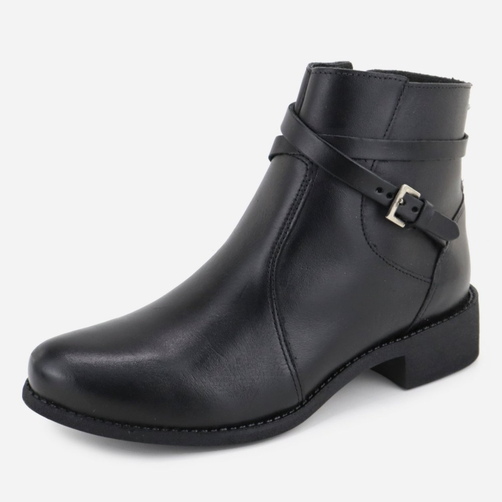 Bota Cano Curto Casual Maria Paula Botinha Preto