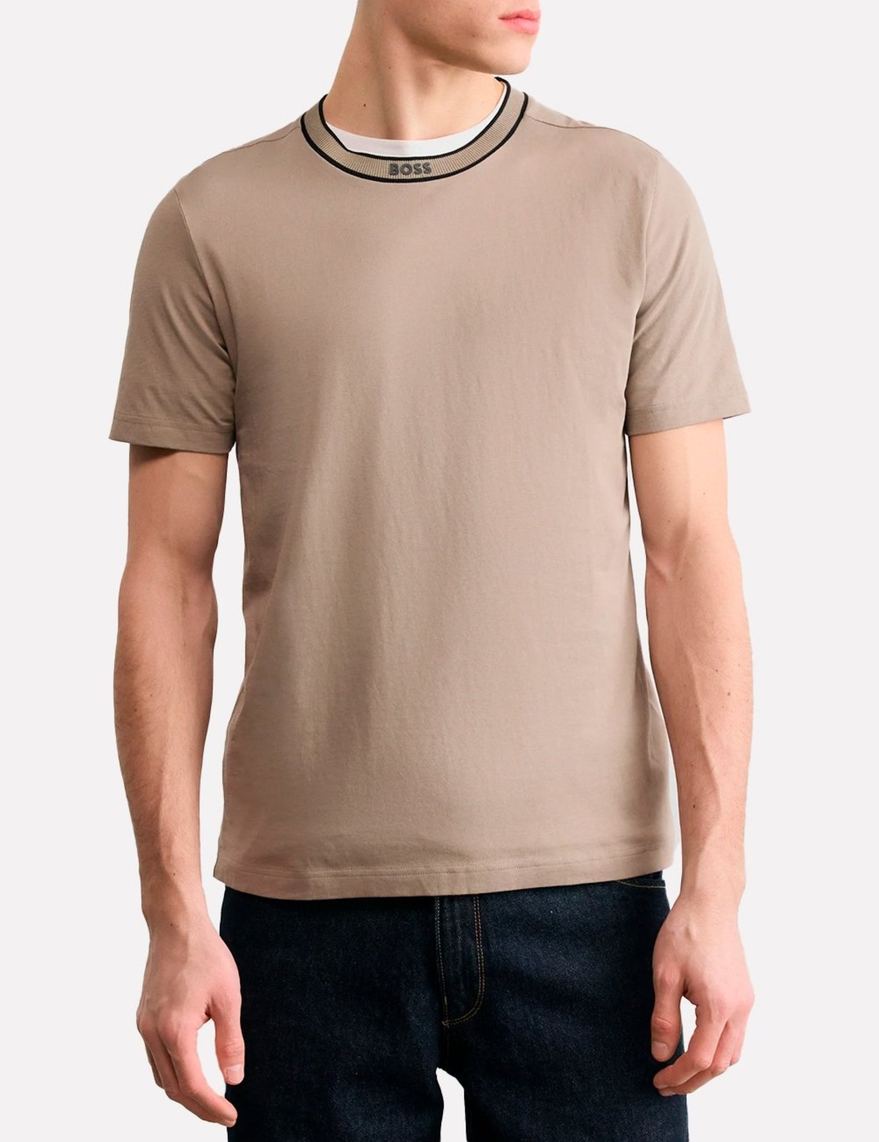 Camiseta Hugo Boss Masculina Regular Fit Tee 5 Marrom